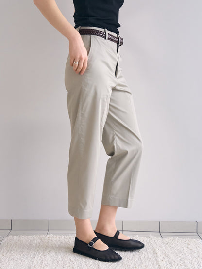PATRICIA ANKLE PANTS [ Oyster Beige ]