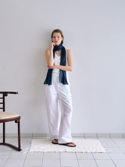SOFT STRETCH SLEEVELESS [ White ]