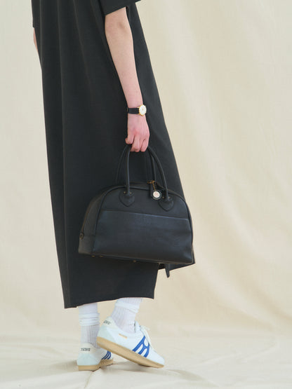 (-30%) COURT PIQUE COTTON DRESS [ Charcoal Grey ]