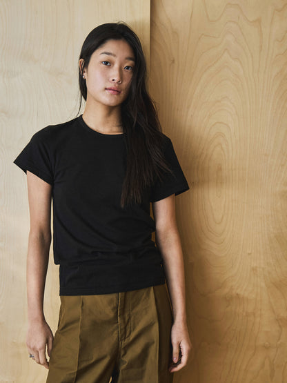 ALWAYS CREW NECK T-SHIRT [ Black ]