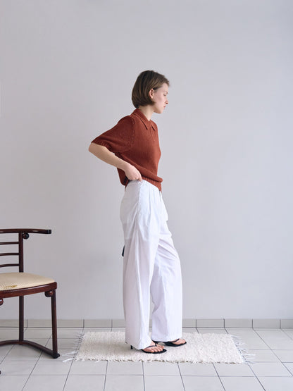 LOW GAUGE SKIPPER SWEATER New Season [ Terracotta Red ]