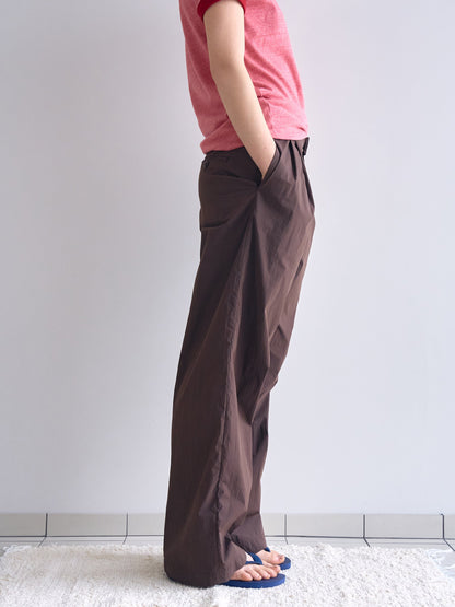 ROSA EASY COTTON PANTS [ Brown ]