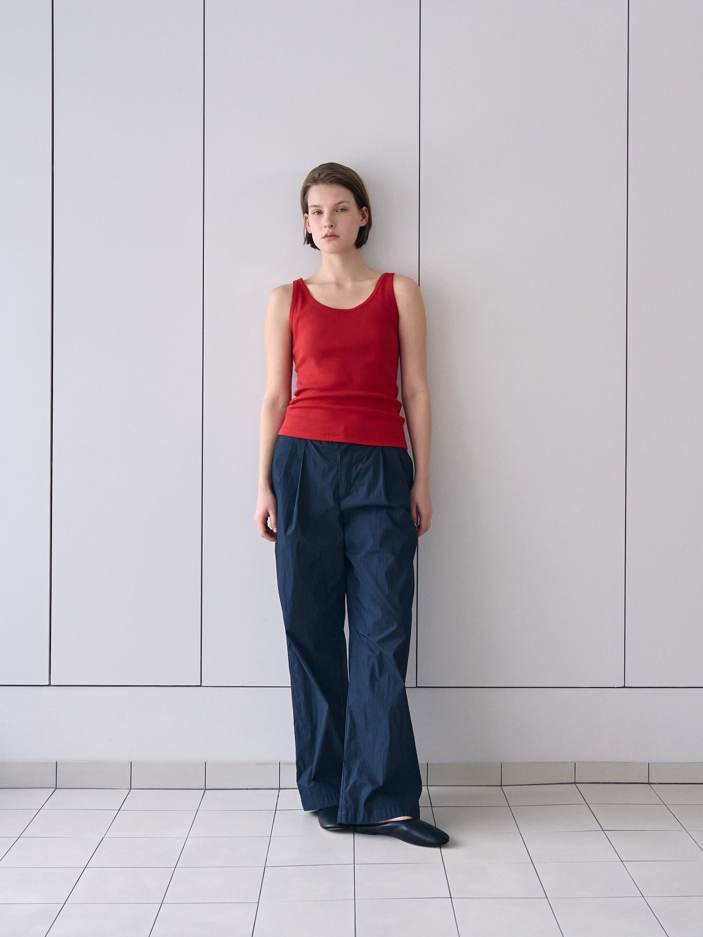 SOFT STRETCH SLEEVELESS [ Rouge ]