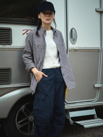 EASE WASHED CARGO PANTS [ Washed Navy ]