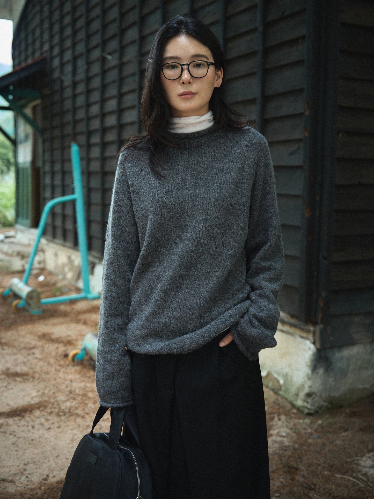 MONTBLANC ROLLNECK SWEATER [ Shadow Gray ]