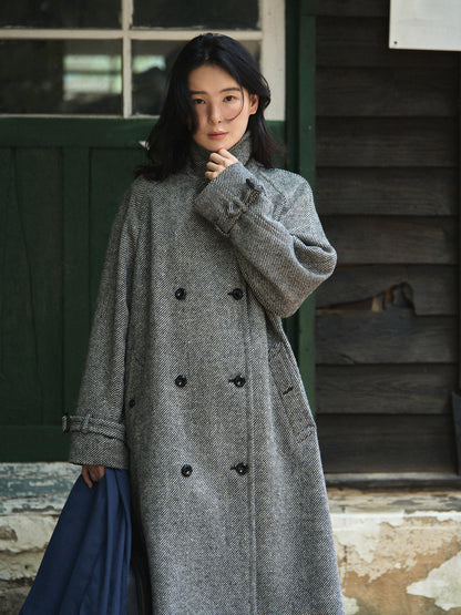 SHELBY COAT [ Black Donegal Tweed ] 2nd pre-order
