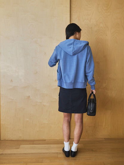 LILY UTILITY CARGO SKIRT [ Herringbone Navy ]