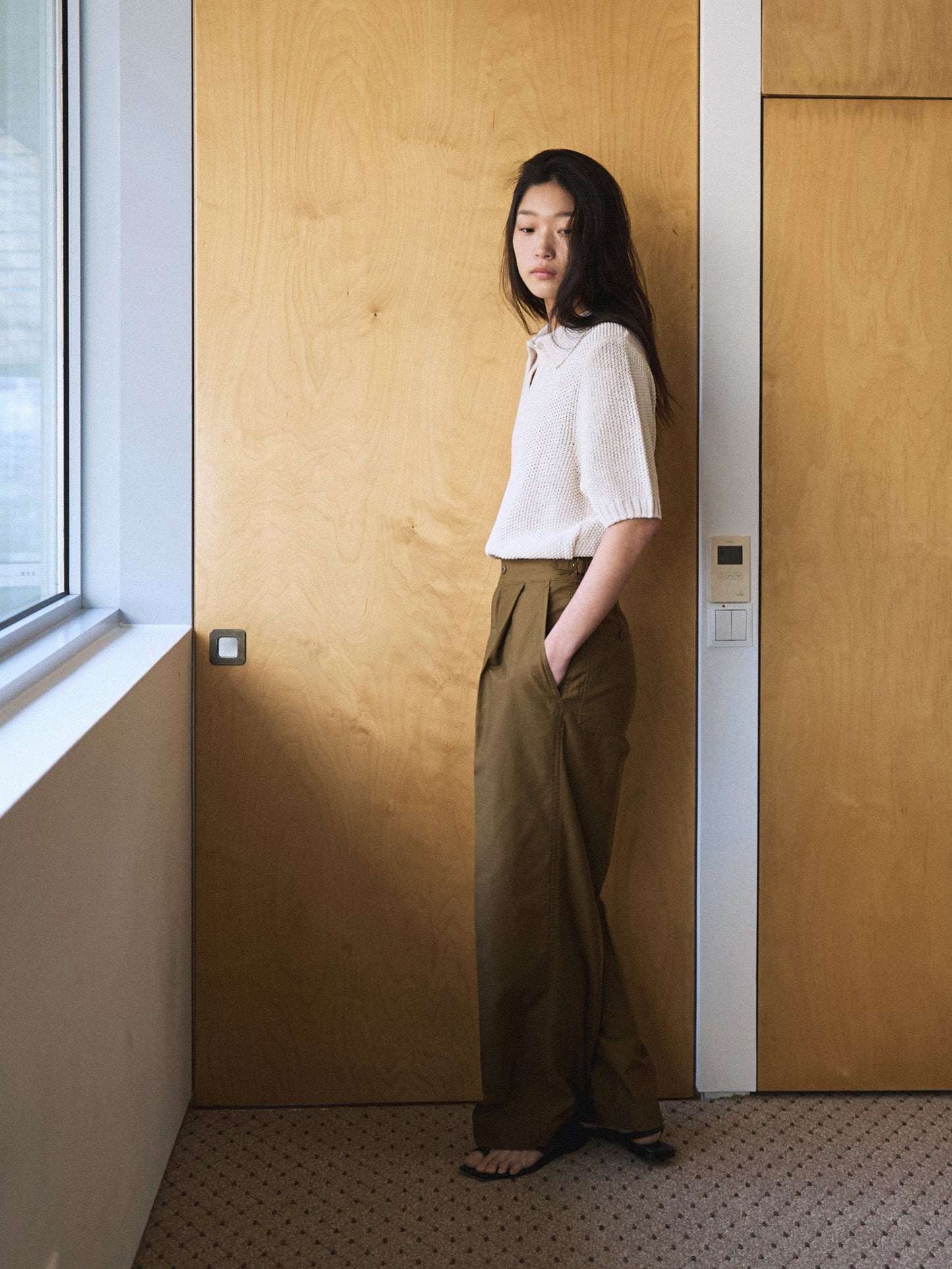 LOW GAUGE SKIPPER SWEATER New Season [ Soft Cream ]