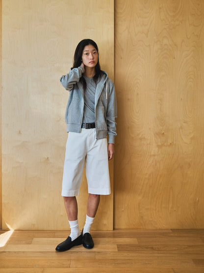 LENTO BERMUDA SHORTS [ Washed White ]