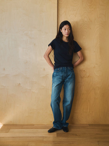 ALWAYS CREW NECK T-SHIRT [ Navy ]
