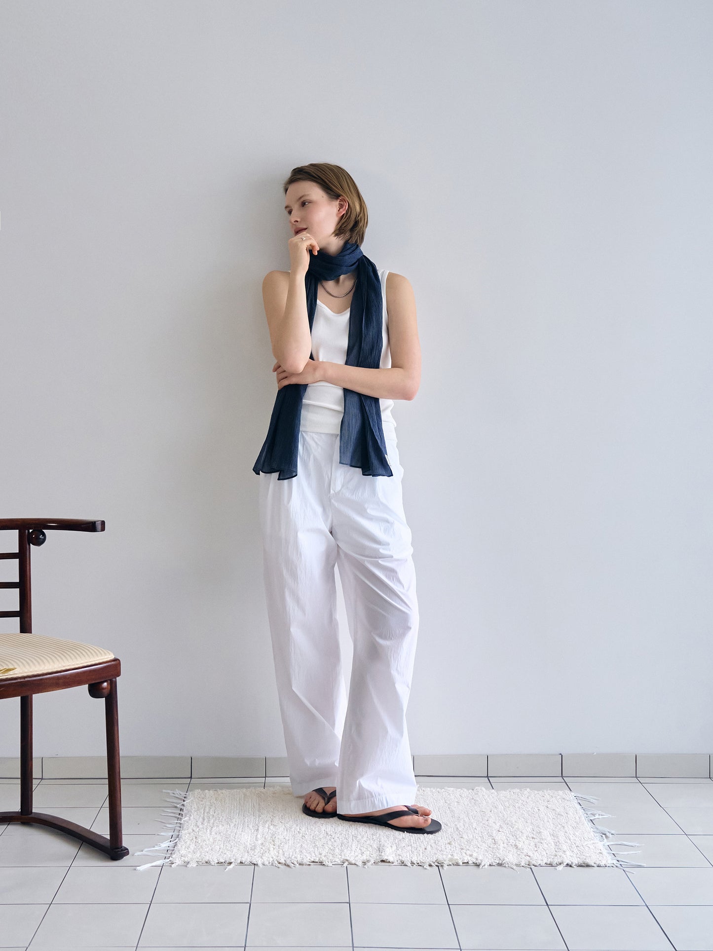 SOFT STRETCH SLEEVELESS [ White ]