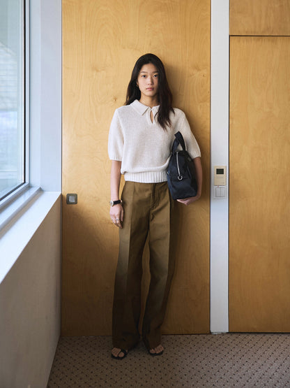 50's ITALIAN ARMY CHINO PANTS [ Golden Brown ]