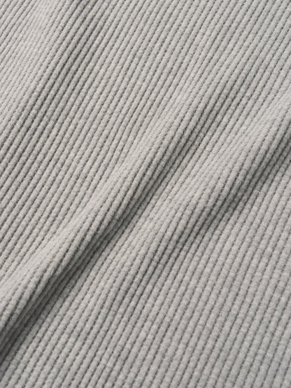 SALLY'S WAFFLE TURTLE TEE [ Heather Grey ]