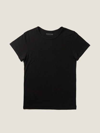 ALWAYS CREW NECK T-SHIRT [ Black ]