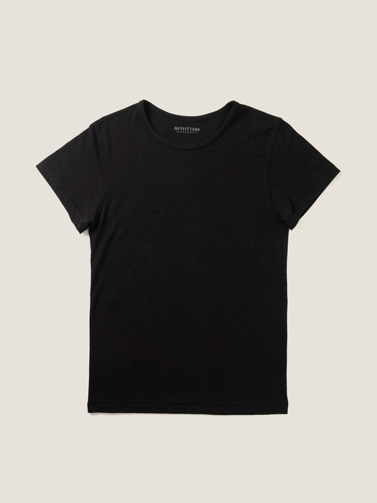 ALWAYS CREW NECK T-SHIRT [ Black ]