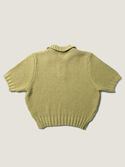 LOW GAUGE SKIPPER SWEATER [ Basil Green ]