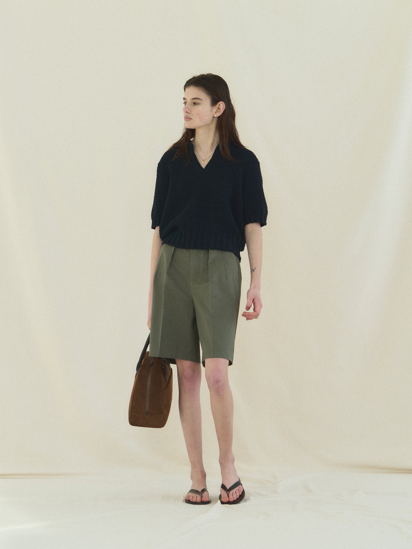 (-30%) LOW GAUGE SKIPPER SWEATER [ Classic Navy ]