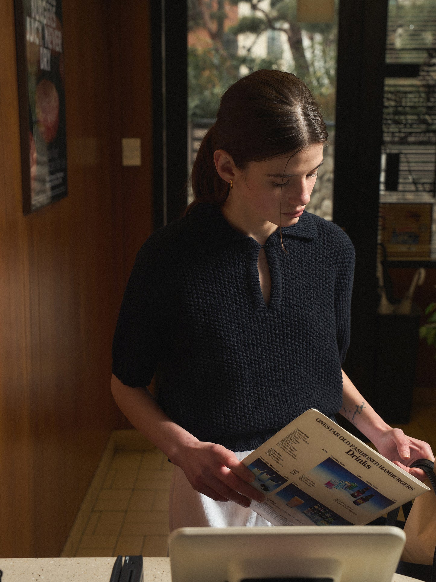 (-30%) LOW GAUGE SKIPPER SWEATER [ Classic Navy ]