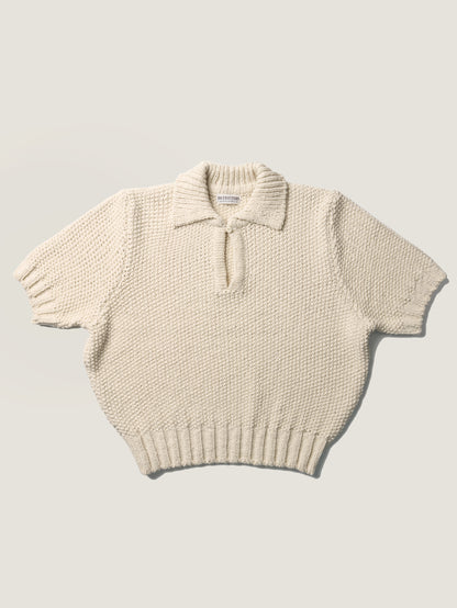LOW GAUGE SKIPPER SWEATER [ Neutral Cream ]