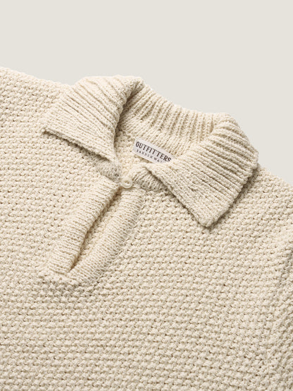 LOW GAUGE SKIPPER SWEATER [ Neutral Cream ]
