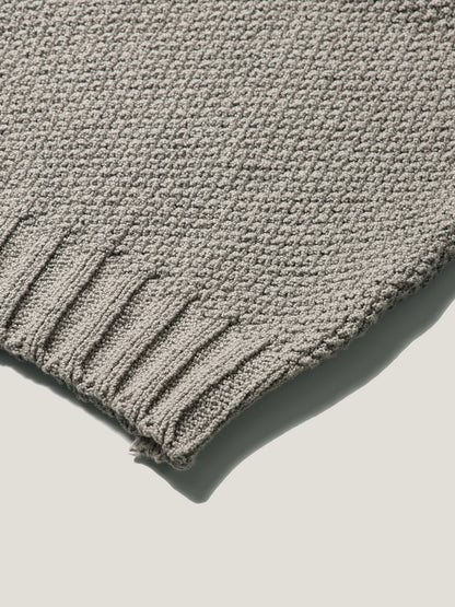 (-30%) LOW GAUGE SKIPPER SWEATER [ Pure Gray ]
