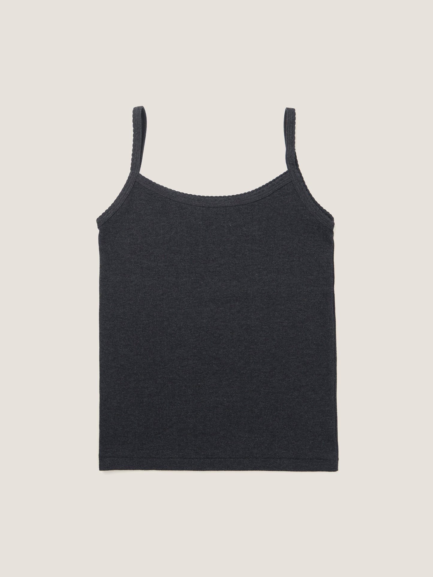 SCALLOPED TRIM SLEEVELESS [ Blend Gray ]