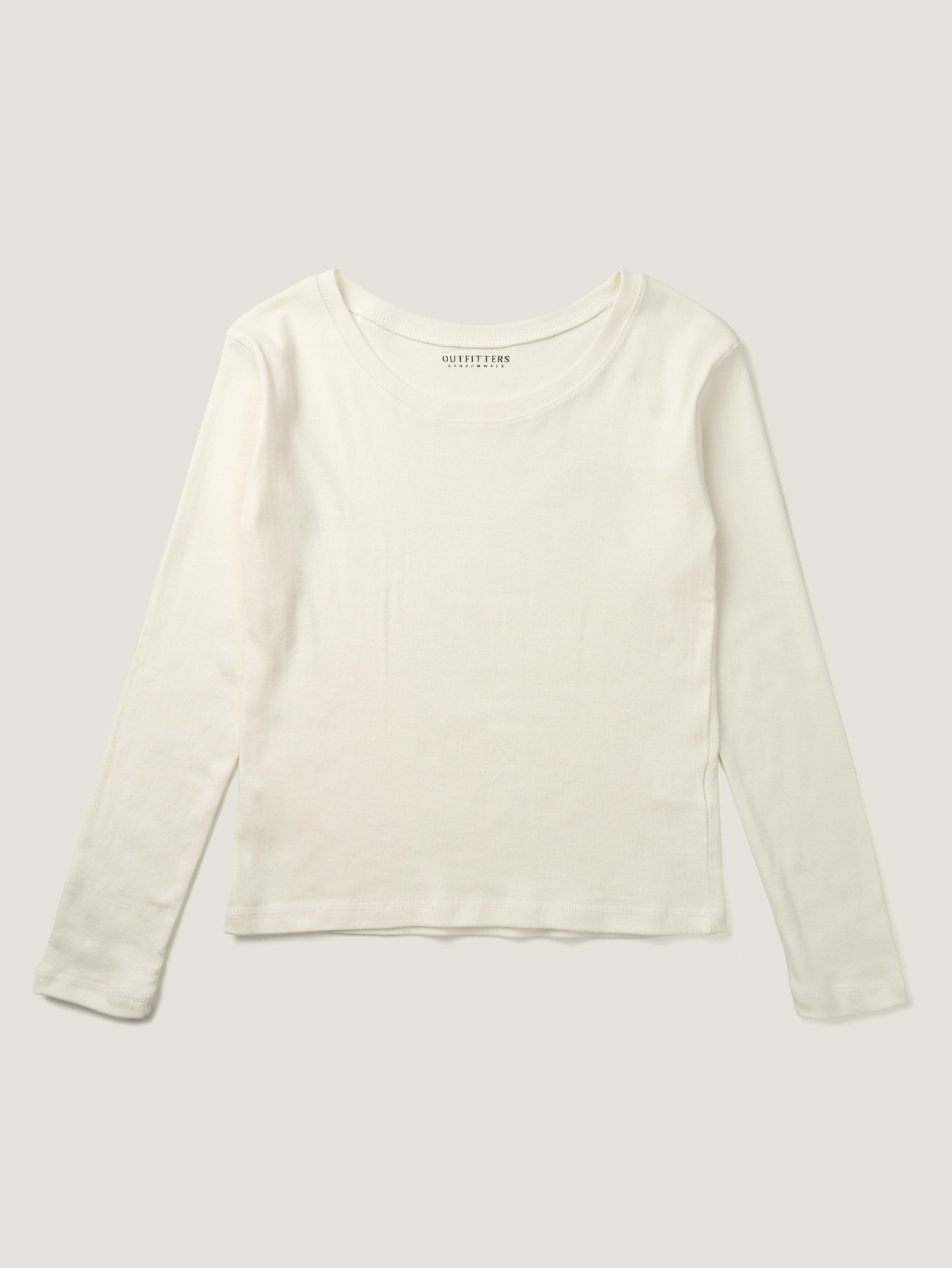 SMOOTH SCOOP NECK TOP [ Natural ]