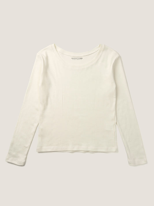 SMOOTH SCOOP NECK TOP [ Natural ]