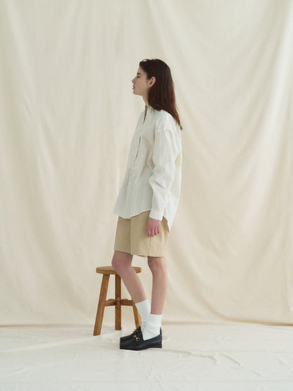 (-30%) BREAKFAST LONG SHIRT [ Antique Ivory ]