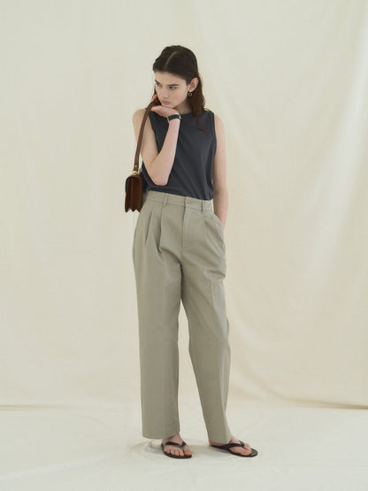 MICHELLE COTTON SLEEVELESS [ Intense Gray ]