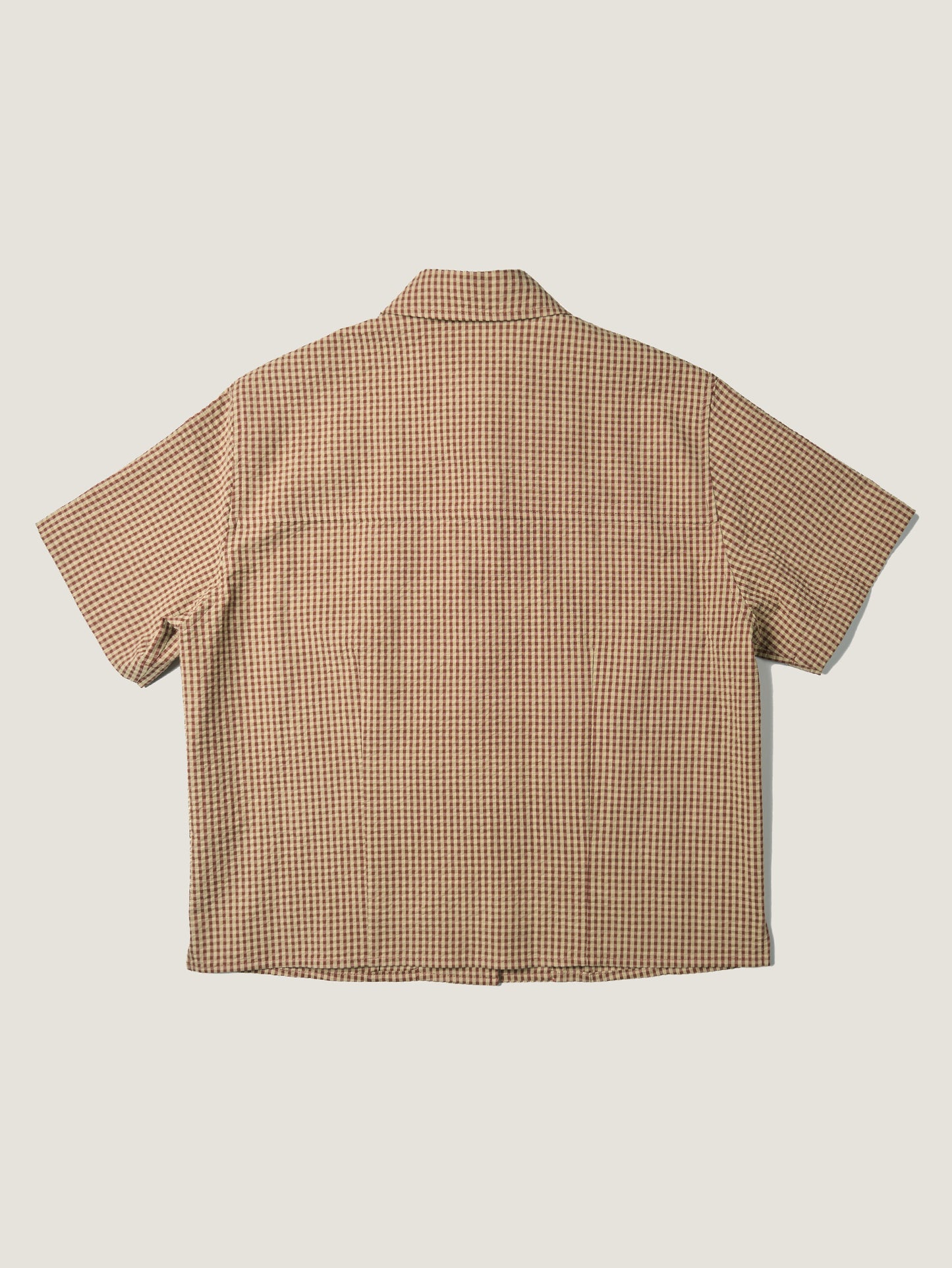 (-30%) ARIZONA CHECK SHIRT [ Brick Beige ] Organic Cotton