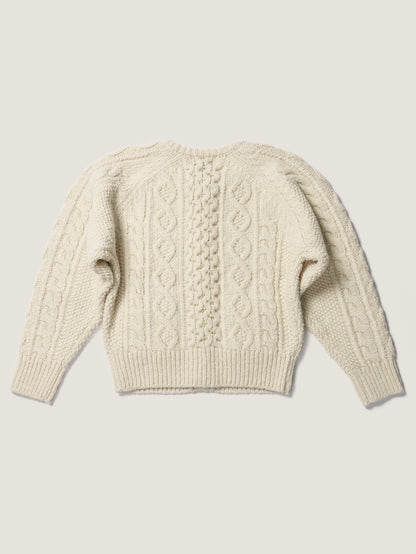 (-20%) CREAM TEA CABLE CARDIGAN [ Cream ]