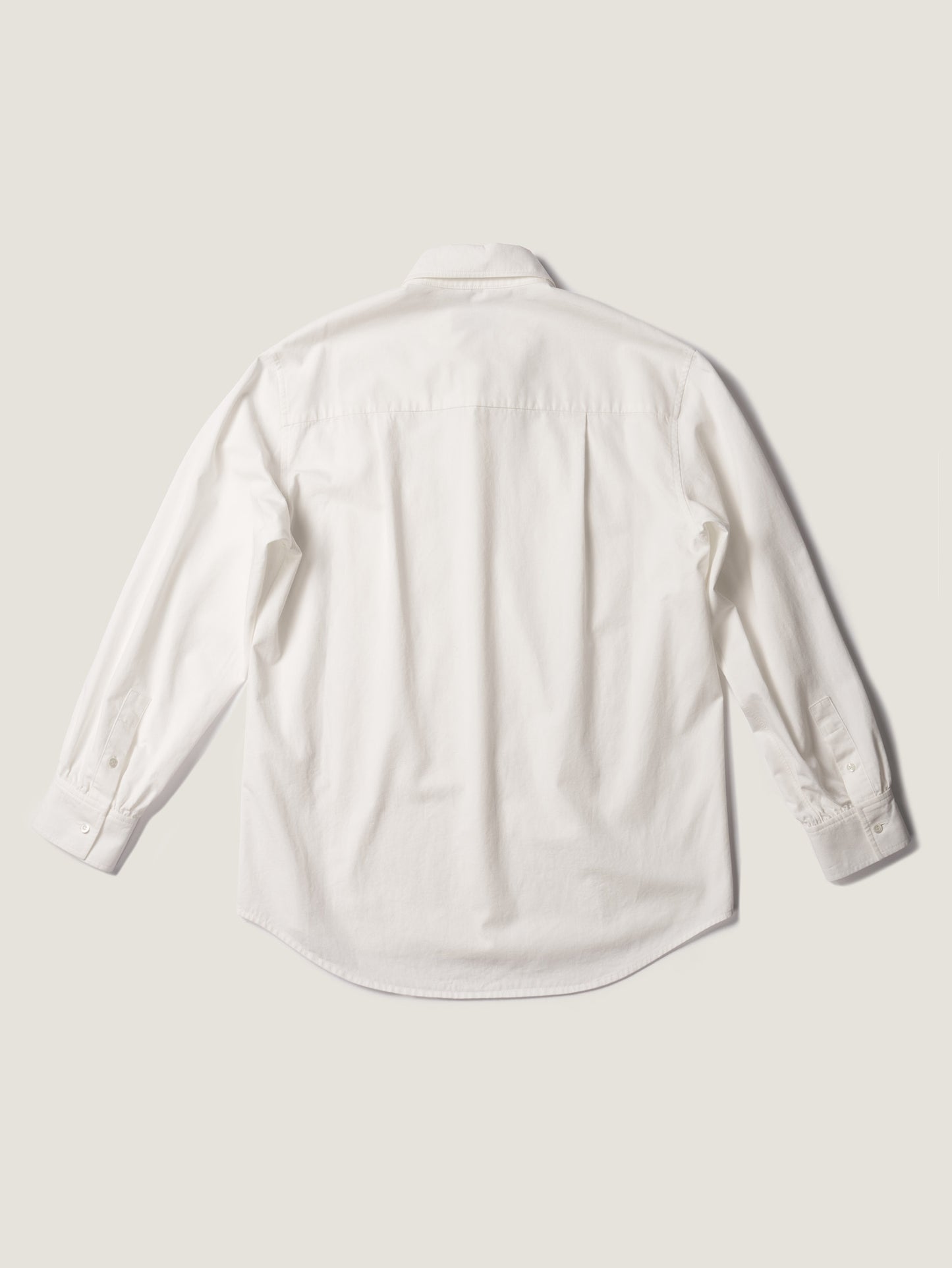 2 POCKET BUTTON DOWN SHIRT [ White Cotton ]