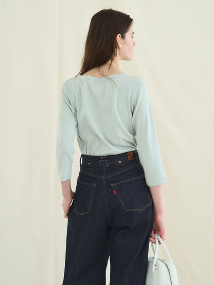 SOFTNESS 3/4 SLEEVE TEE [ Light Mint ]