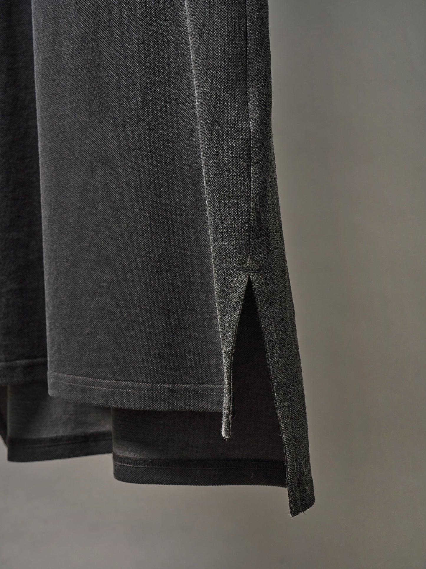 (-30%) COURT PIQUE COTTON DRESS [ Charcoal Grey ]