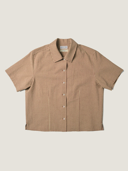 (-30%) ARIZONA CHECK SHIRT [ Brick Beige ] Organic Cotton
