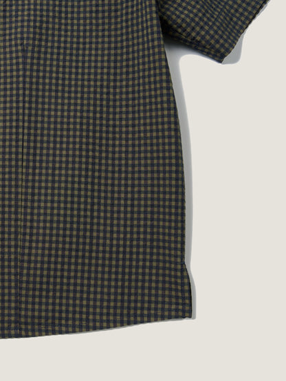 (-30%) ARIZONA CHECK SHIRT [ Olive Navy ] Organic Cotton