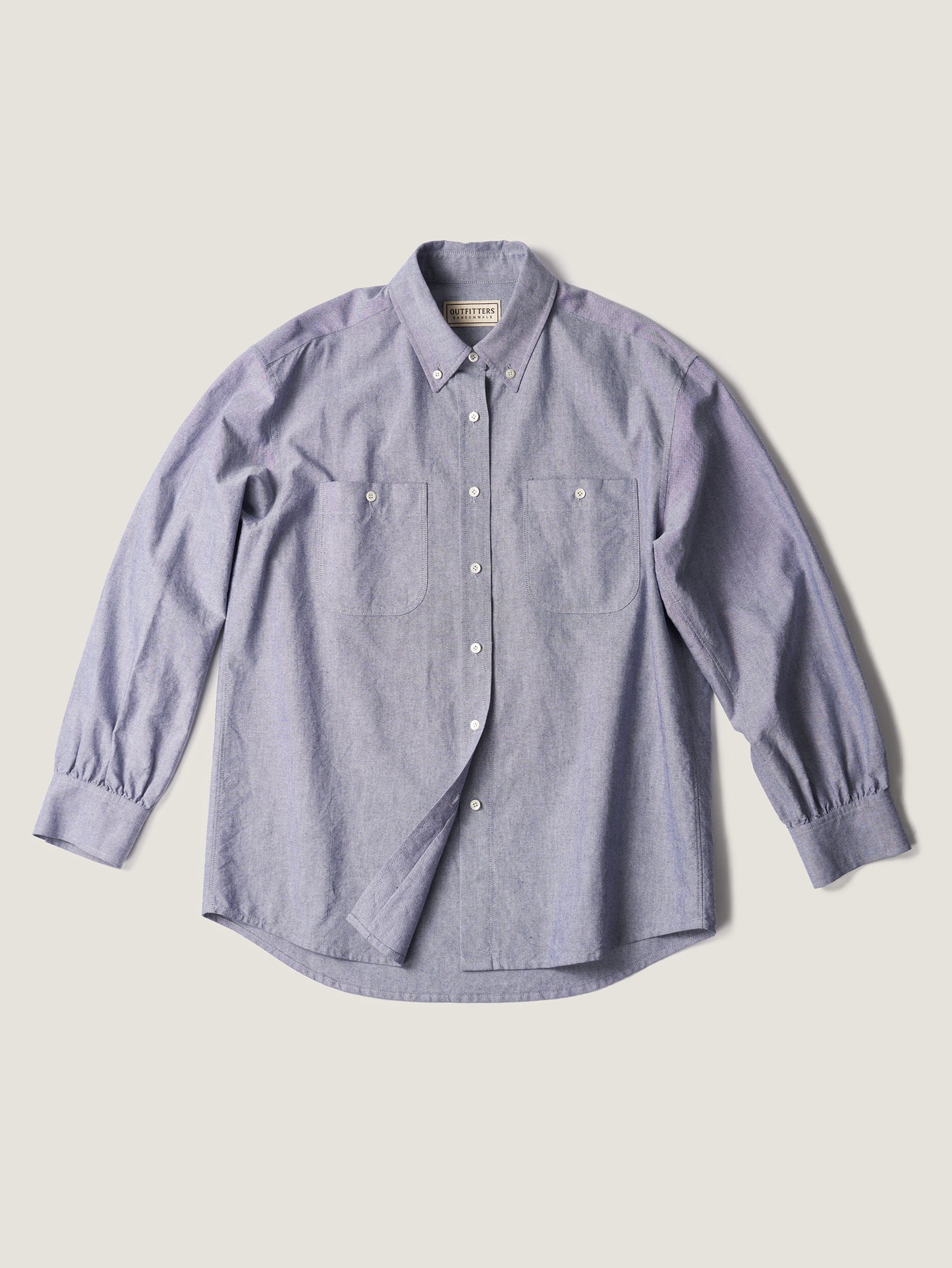 2 POCKET BUTTON DOWN SHIRT [ Navy Oxford ]