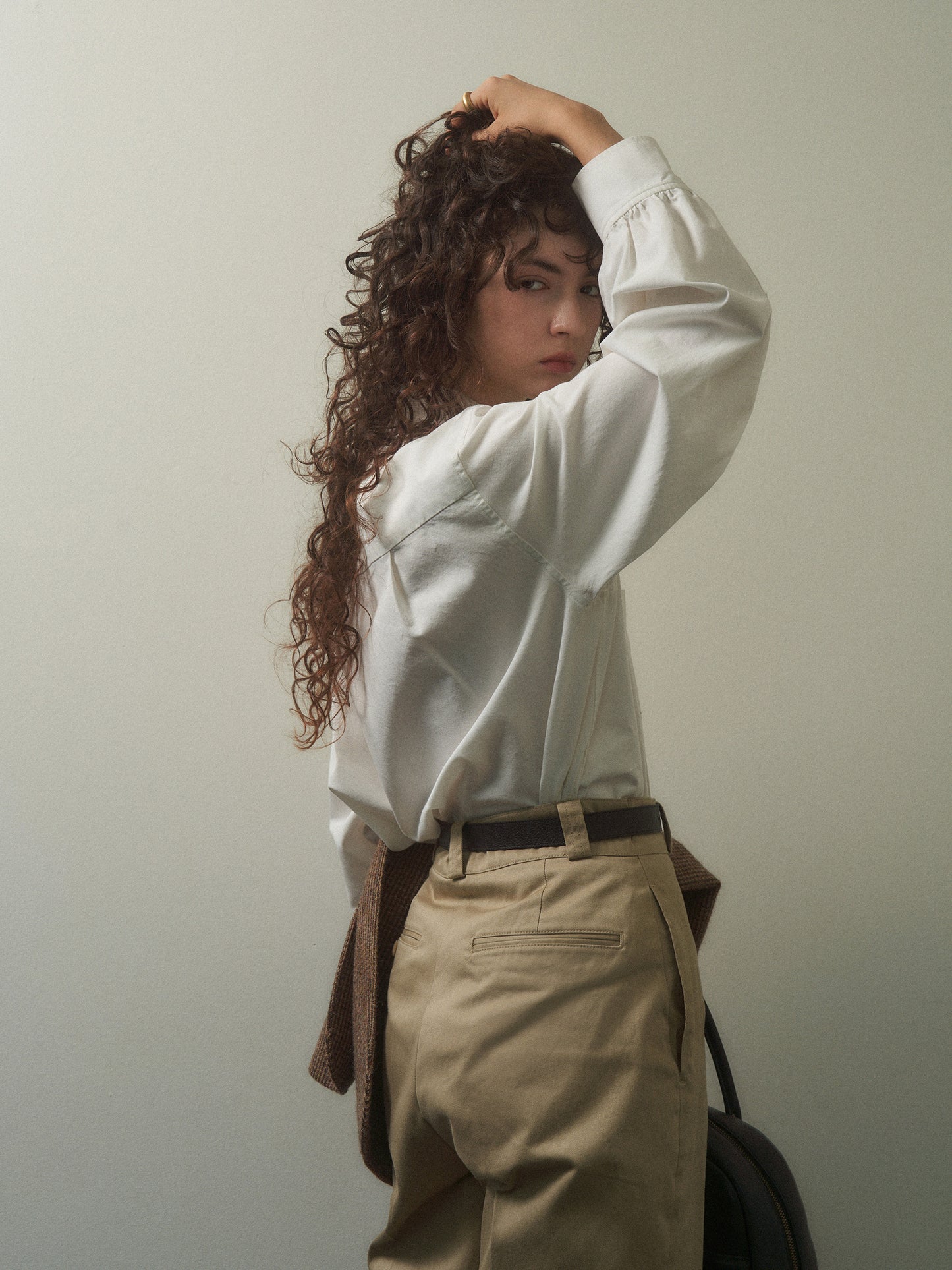 2 POCKET BUTTON DOWN SHIRT [ White Cotton ]