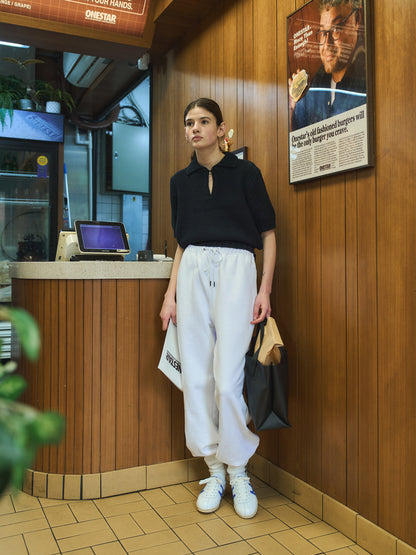 ALL DAY SWEATPANTS [ Clean White ]