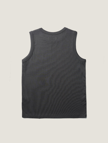 MICHELLE COTTON SLEEVELESS [ Intense Gray ]