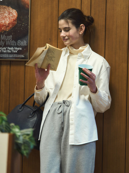 SALLY'S WAFFLE TURTLE TEE [ Cream ] 5th Reorder