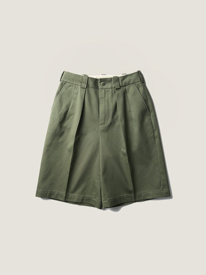 50's AMERICAN CHINO SHORTS [ Military Khaki ]