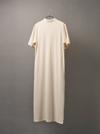 (-30%) COURT PIQUE COTTON DRESS [ Soft Cream ]