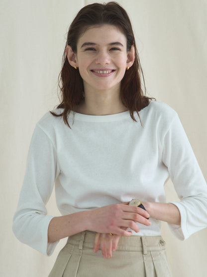 SOFTNESS 3/4 SLEEVE TEE [ White ] - 2nd Restock