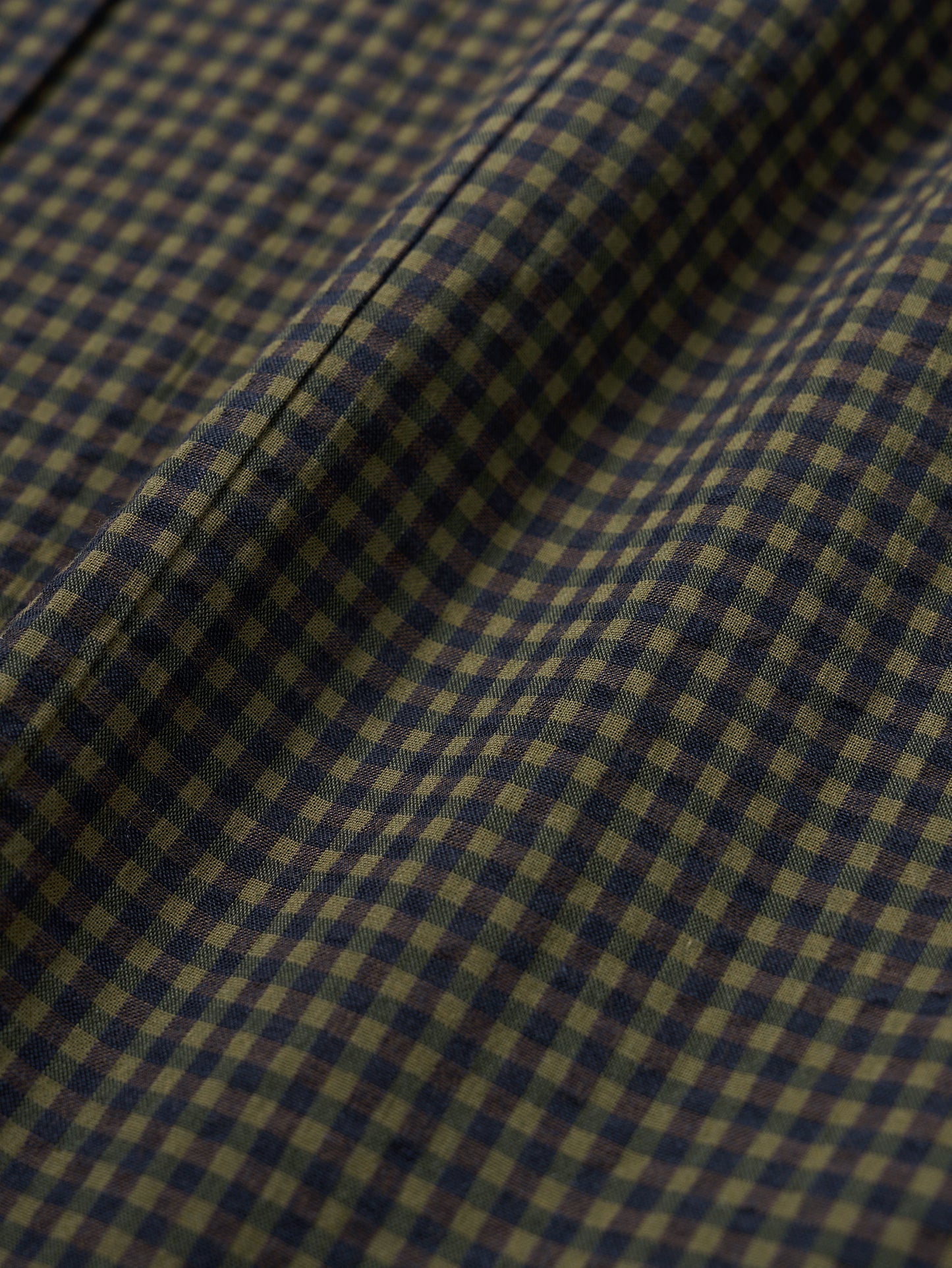 (-30%) ARIZONA CHECK SHIRT [ Olive Navy ] Organic Cotton