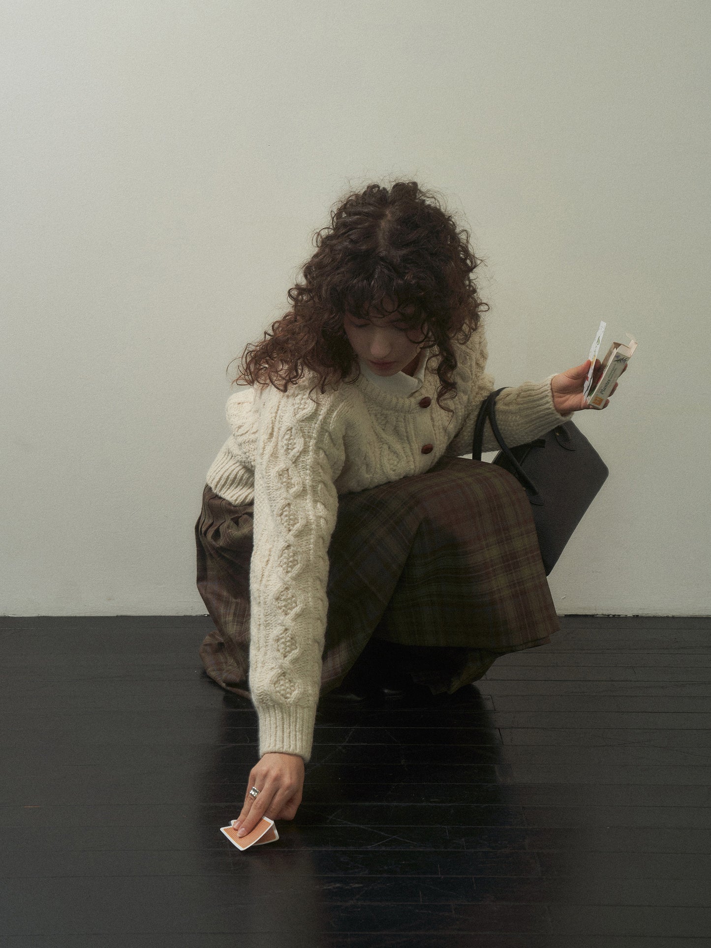 (-20%) CREAM TEA CABLE CARDIGAN [ Cream ]