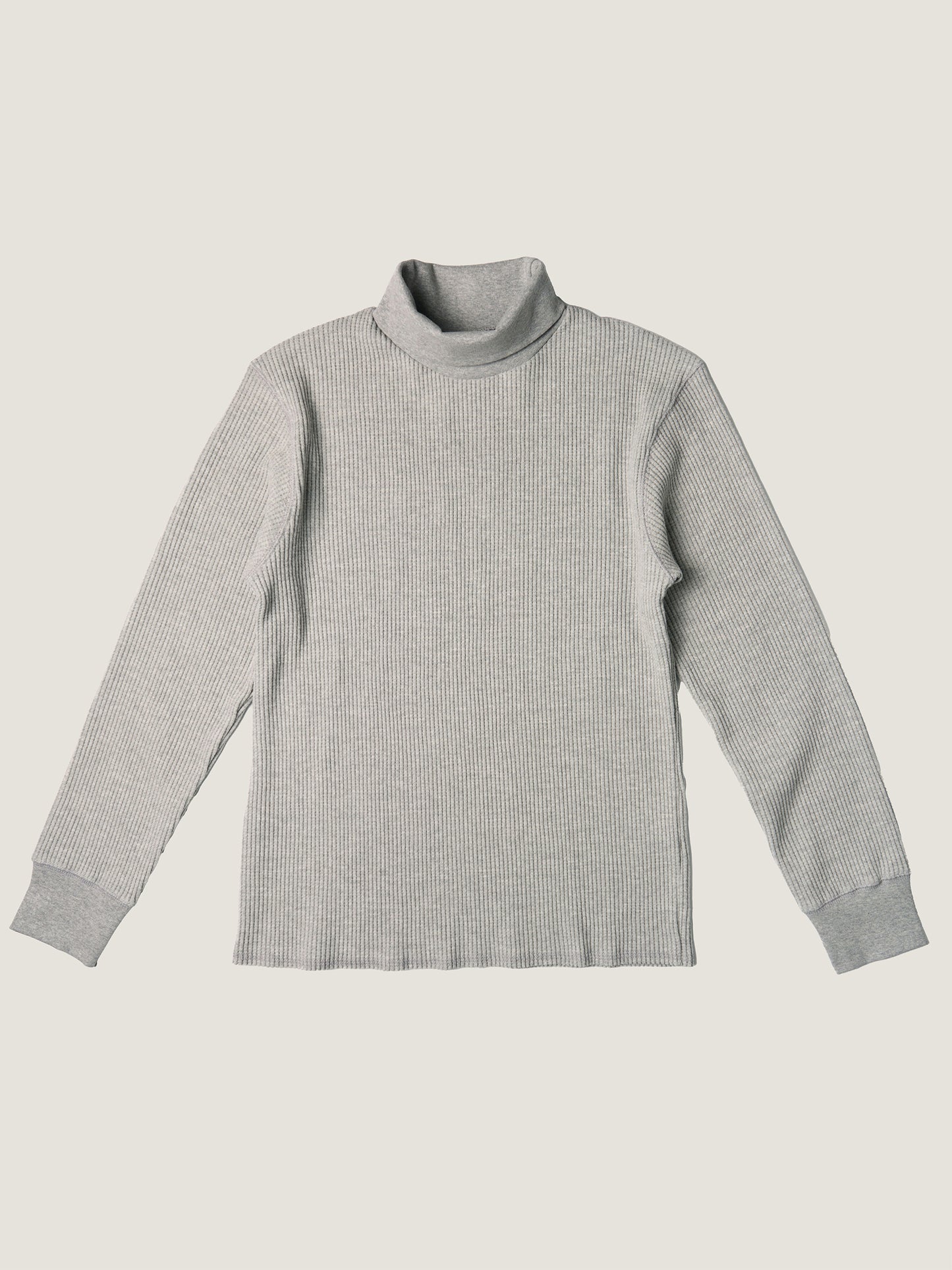 SALLY'S WAFFLE TURTLE TEE [ Heather Grey ]