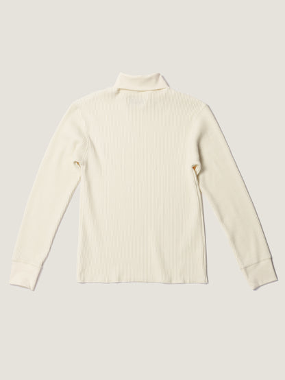 SALLY'S WAFFLE TURTLE TEE [ Cream ] 5th Reorder