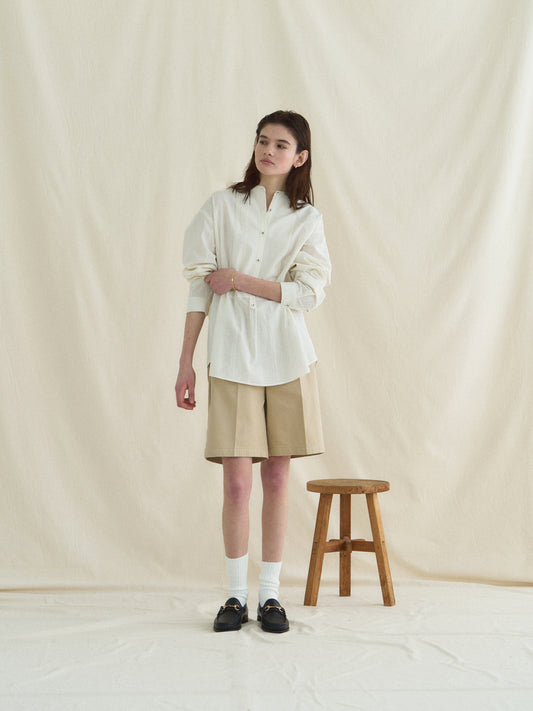 50's AMERICAN CHINO SHORTS [ Military Beige ]